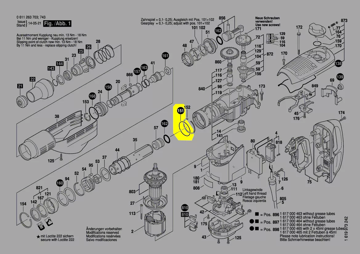 Joint réf. 1 610 210 148 Bosch